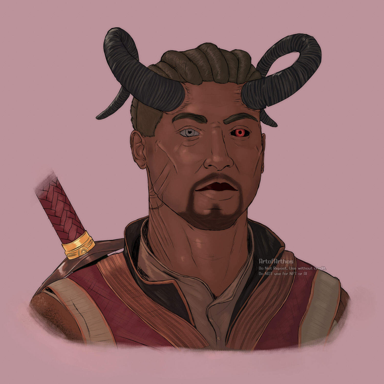 (Portrait) Wyll Ravenguard from Baldur's Gate 3