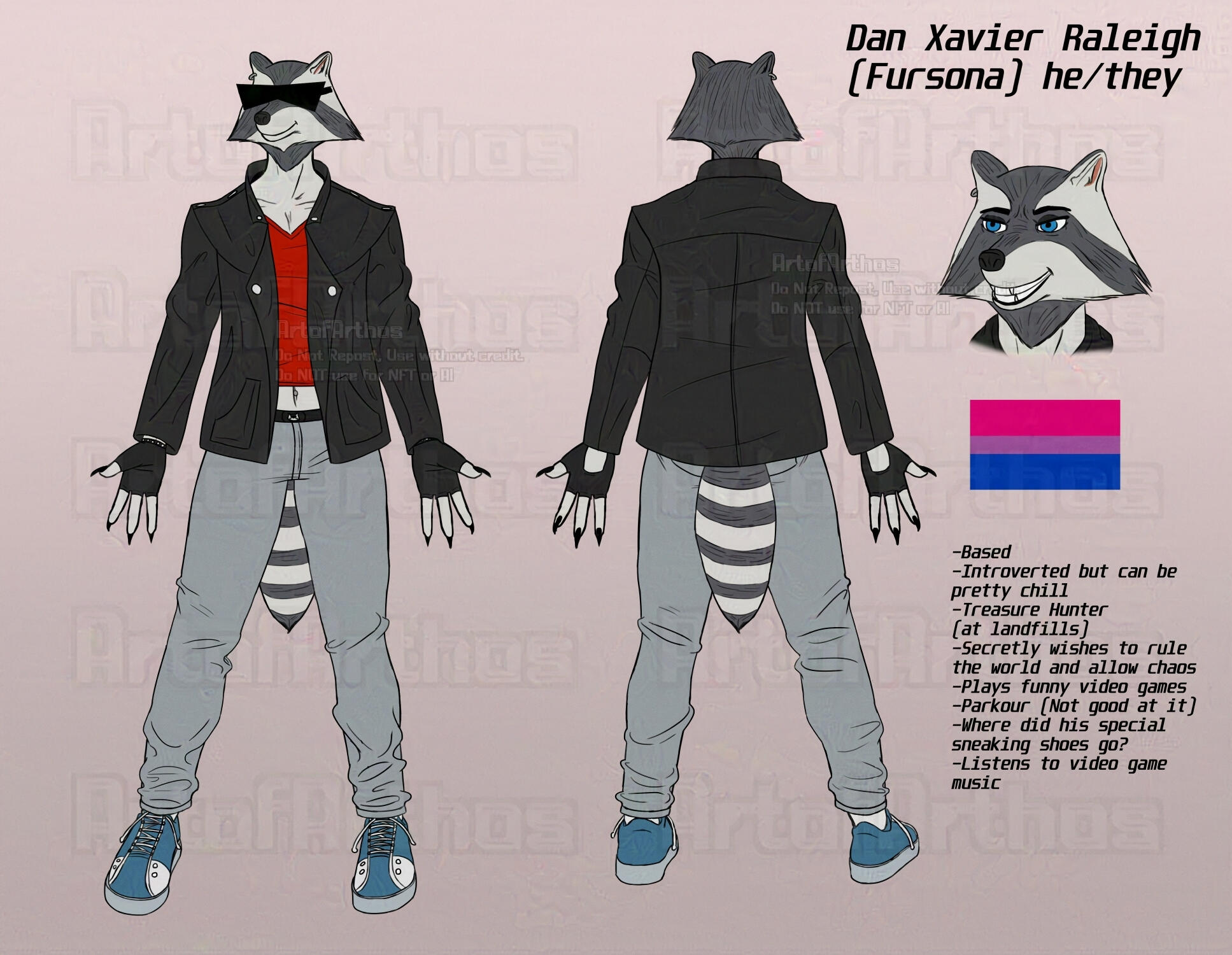 Fursona Reference Sheet
